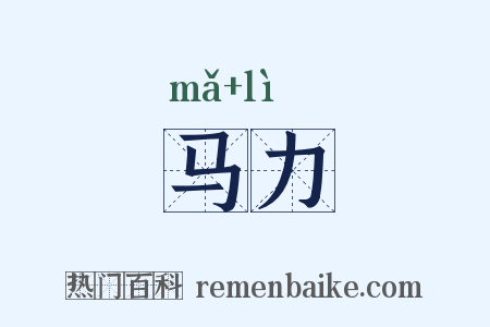 马力是什么意思的图片
